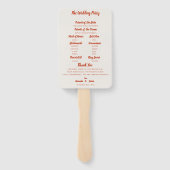 Éventail Festive Red Berries Feuille Mariage de Noël (Dos)