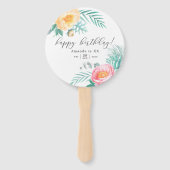 Éventail Fête d'anniversaire de la Monnaie Tropicale (Devant)