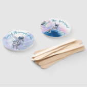 Éventail Fête d'anniversaire des astronautes et de l'espace (Non-assemblé)