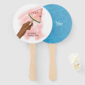 Éventail Fête de la plage de Watermelon (Devant et derrière)