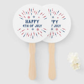 Éventail Fête de l'Indépendance 4 juillet patriotique améri (Devant et derrière)