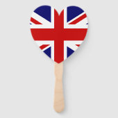 Éventail Fête de mariage du drapeau anglais et écossais (Devant)