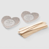 Éventail Fête de mariage Rose Poussiéreuse (Non-assemblé)