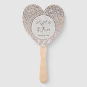 Éventail Fête de mariage Rose Poussiéreuse (Devant)