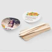 Éventail Fête de remise de diplômes de tournesol félicitati (Non-assemblé)