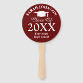 Éventail Fête de remise des diplômes du secondaire sur mesu (Devant)