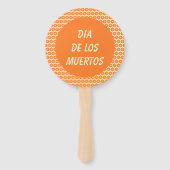 Éventail Fête des ânes mexicains de la coutume des morts (Dos)