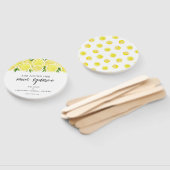 Éventail Fête des mariées de citron simple moderne (Non-assemblé)