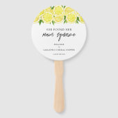 Éventail Fête des mariées de citron simple moderne (Devant)