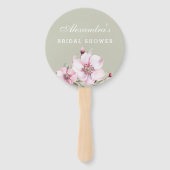 Éventail Fête des mariées de roses roses rose pâle (Devant)
