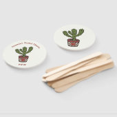 Éventail Fête des mariées Thème Cactus Personnalisée (Non-assemblé)