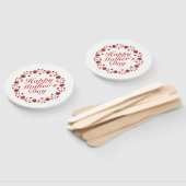 Éventail Fête des mères élégante couronne de fleurs | Venti (Non-assemblé)