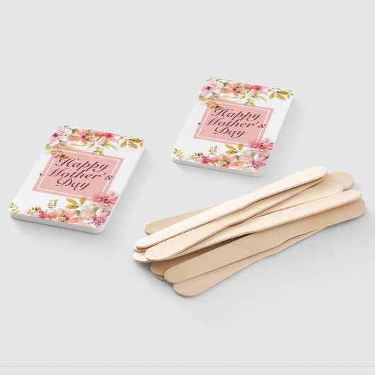 Éventail Fête des Mères Fête des Mères Flamme Fleur Fan Hap (Non-assemblé)