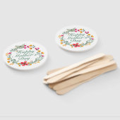 Éventail Fête des mères joyeuses et élégantes Fan de couron (Non-assemblé)