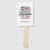 Éventail Fête du 250e anniversaire de l'Amérique (Devant)