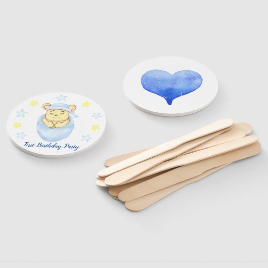 Éventail Fête du garçon d'anniversaire (Non-assemblé)