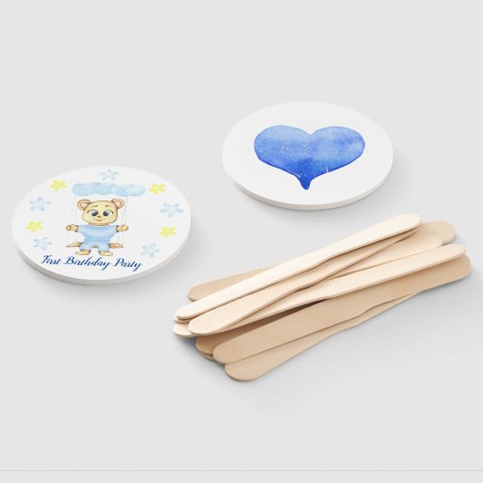 Éventail Fête du garçon d'anniversaire (Non-assemblé)