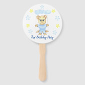 Éventail Fête du garçon d'anniversaire (Devant)