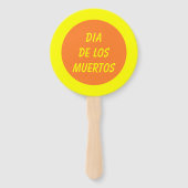 Éventail Fête mexicaine du crâne mort sur mesure (Dos)