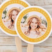 Éventail Fêtes Grad Moderne Simple Photo personnalisée