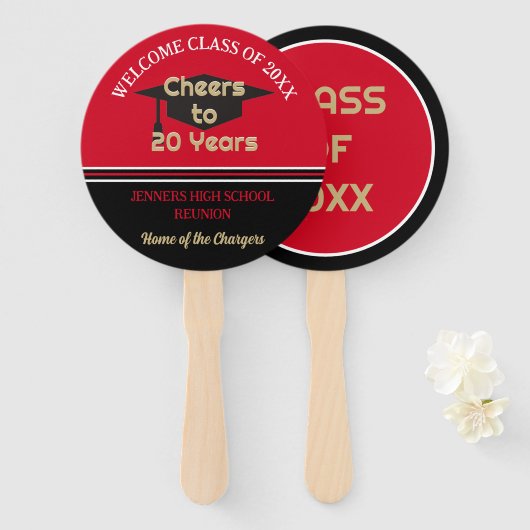 Éventail Fêtez ! Réunion de 20e classe (Devant et derrière)