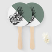 Éventail Feuille de palme (Devant et derrière)