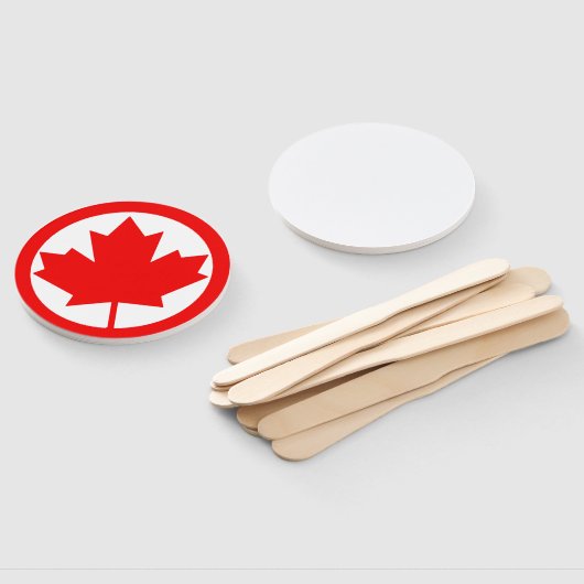 Éventail Feuille d'érable du Canada (Non-assemblé)