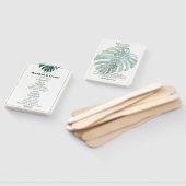 Éventail Feuille Tropical Gold Modern Beach Wedding (Non-assemblé)