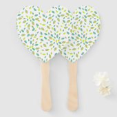 Éventail Feuille (vert) (Devant et derrière)