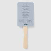 Éventail Feuilles d'automne rustique mariage de automne (Dos)