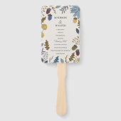 Éventail Feuilles d'automne rustique mariage de automne (Devant)