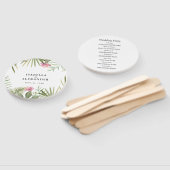 Éventail Feuilles et fleurs tropicaux (Non-assemblé)