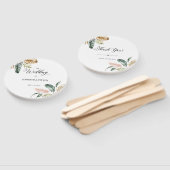 Éventail Feuilles tropicaux Mariage d'été Bienvenue (Non-assemblé)