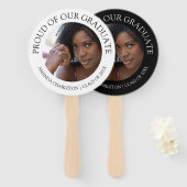 Éventail Fier Élégant De Notre Diplôme | Photo (Devant et derrière)