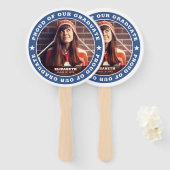 Éventail Fière de notre Bachelière 20XX Photo (Devant et derrière)