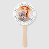 Éventail Fière de notre Graduate 20XX Modern Graduation Pho (Dos)