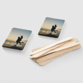 Éventail Fière photo. Nom et Year Typografy. (Non-assemblé)