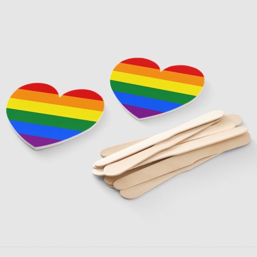 Éventail Fierté arc-en-ciel (Non-assemblé)