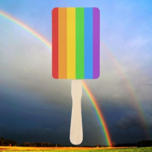 Éventail Fierté de la brise arc-en-ciel