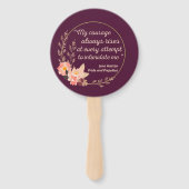 Éventail Fierté et préjugés Citation I - Style mignon (Dos)