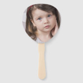 Éventail Fille Anniversaire Chat Mermaid mignonne Photo Blu (Dos)