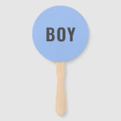 Éventail Fille ou garçon ? | Jeu de Baby shower rose modern (Dos)