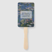 Éventail Fine Art Lys d'eau Programme de mariage Ventilateu (Dos)