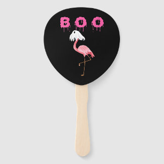 Éventail Flamant rose | Flamant rose féminin Boo Ghost Hall