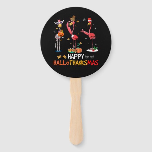 Éventail Flamingo | Flamingo Happy (Devant)