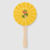 Éventail Flamingo Retirement Yellow Orange Cooler (Dos)