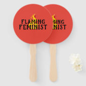 Éventail Flammes féministes flamboyantes RBG Flames 20 (Devant et derrière)