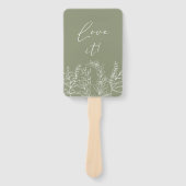 Éventail Fleur Boho Vert Sage Dites Oui À La Robe (Devant)