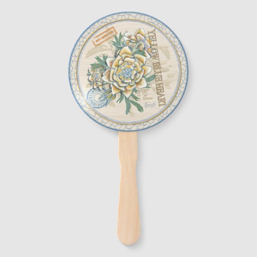 Éventail Fleur bureau de création G (Dos)