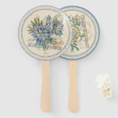 Éventail Fleur bureau de création G (Devant et derrière)